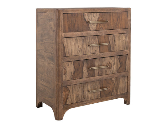 IFD - Praga - 4 Drawer, Chest in Almond and barrel brown - IFD6721CHT view 2