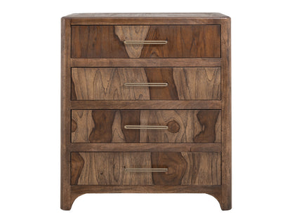 IFD - Praga - 4 Drawer, Chest in Almond and barrel brown - IFD6721CHT view 3