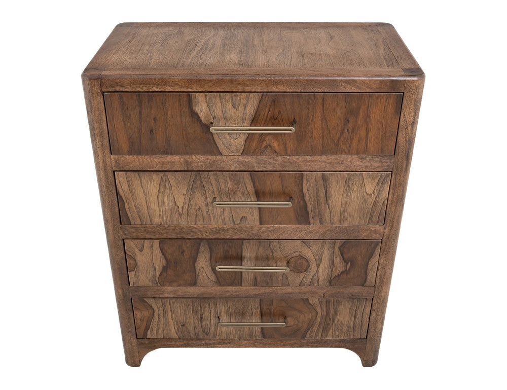 IFD - Praga - 4 Drawer, Chest in Almond and barrel brown - IFD6721CHT view 4