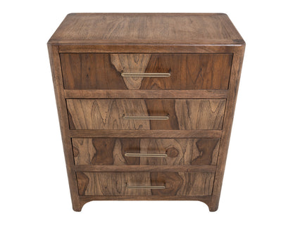 IFD - Praga - 4 Drawer, Chest in Almond and barrel brown - IFD6721CHT view 4