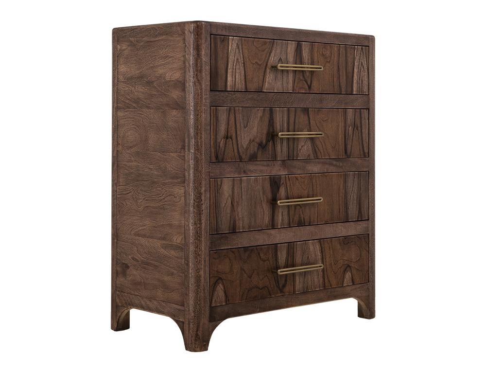 IFD - Praga - 4 Drawer, Chest in Almond and barrel brown - IFD6721CHT veiw 1