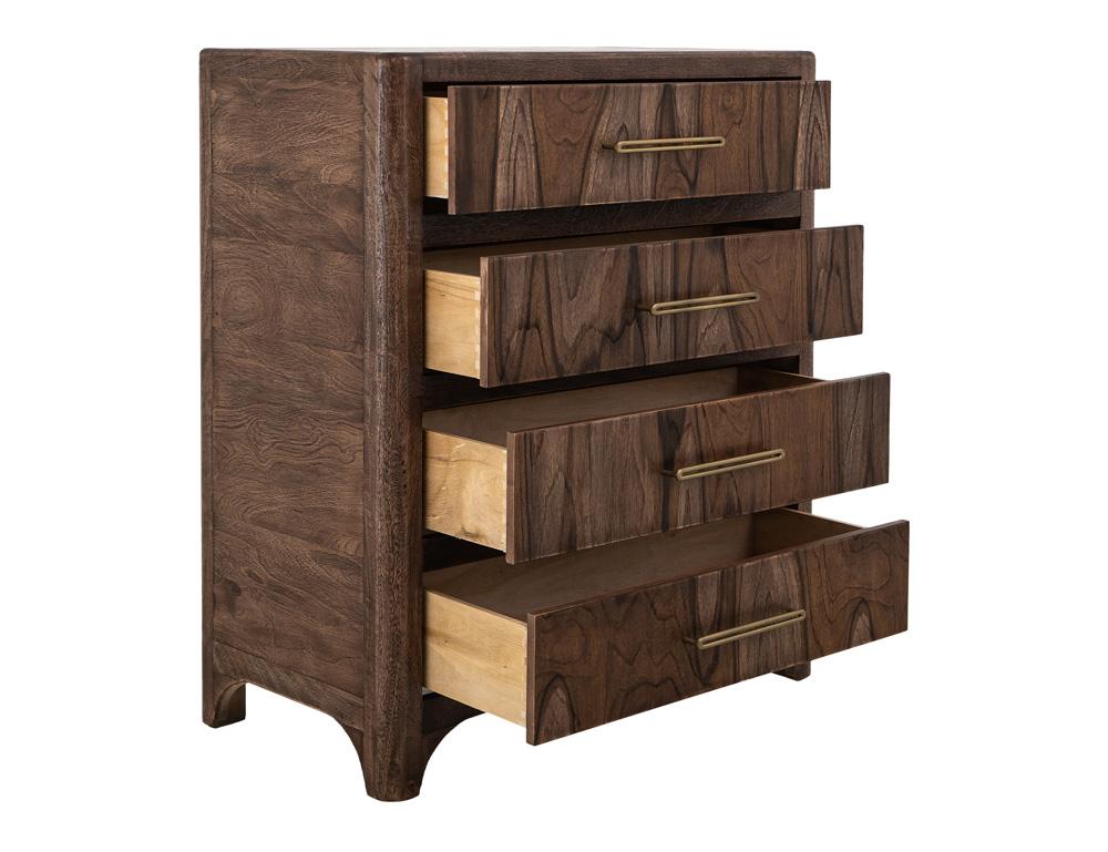 IFD - Praga - 4 Drawer, Chest in Almond and barrel brown - IFD6721CHT veiw 2