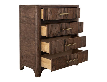 IFD - Praga - 4 Drawer, Chest in Almond and barrel brown - IFD6721CHT veiw 2