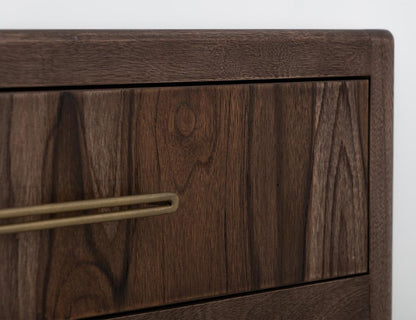 IFD - Praga - 4 Drawer, Chest in Almond and barrel brown - IFD6721CHT veiw 3