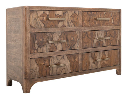 IFD - Praga - 6 Drawer, Dresser in Almond and barrel brown - IFD6721DSR view 2