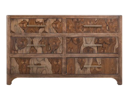 IFD - Praga - 6 Drawer, Dresser in Almond and barrel brown - IFD6721DSR view 4