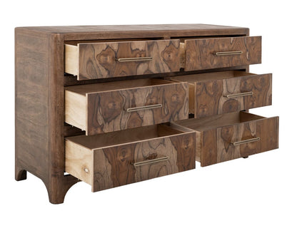 IFD - Praga - 6 Drawer, Dresser in Almond and barrel brown - IFD6721DSR view 5