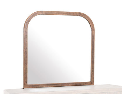 IFD - Praga - Mirror in Almond and barrel brown - IFD6721MIR view 1