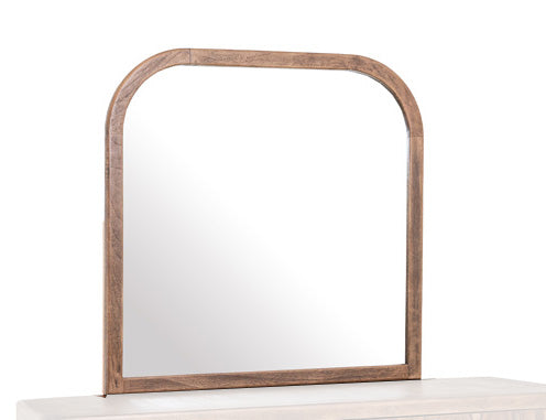 IFD - Praga - Mirror in Almond and barrel brown - IFD6721MIR view 1