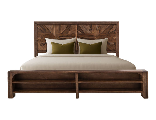 IFD - Praga - Queen Bed in Almond and barrel brown - IFD6721BEDQE view 1