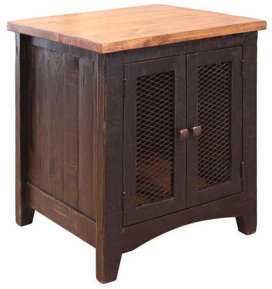 IFD - Pueblo Black 2 Mesh Doors - IFD370END veiw 1