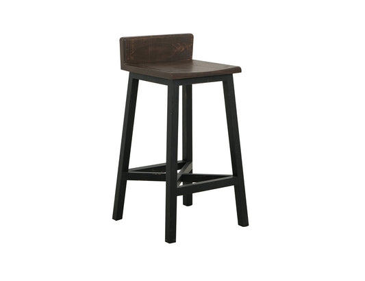 IFD - Pueblo Black 30 Stool w/Wooden Seat & Base- Black Finish (Set of 2) - IFD370BS30 view 1