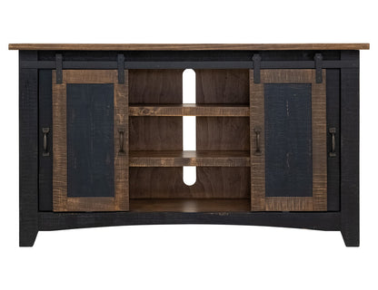 IFD - Pueblo Black 60in TV Stand w/4 doors & Shelves - IFD370STAND-60 view 4