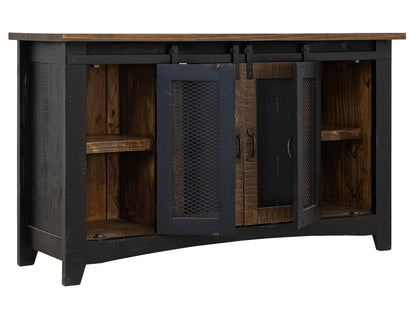 IFD - Pueblo Black 60in TV Stand w/4 doors & Shelves - IFD370STAND-60 view 5