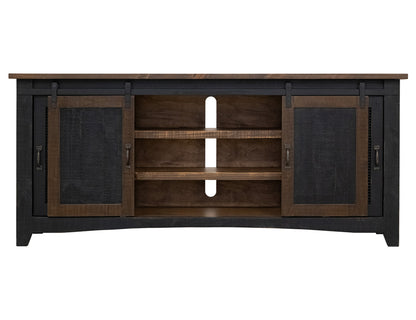 IFD - Pueblo Black 80in TV Stand w/4 doors & Shelves - IFD370STAND-80 view 4