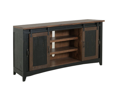 IFD - Pueblo Black TV-Stand w/2 Doors, 2 Mesh Doors - IFD370STAND view 3