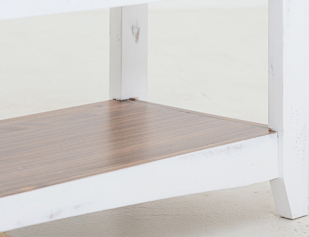 IFD - PUEBLO CONSOLE TABLE IN WHITE 2 SLIDING DOORS, 2 MESH DOORS - IFD360SOFA-W view 7
