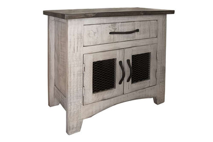IFD - Pueblo Gray 1 Drawer, 2 Doors Nightstand - IFD3401NTS veiw 1