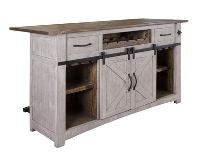 IFD - Pueblo Gray 2 Drawers & Doors, Bar - IFD3401BAR veiw 1