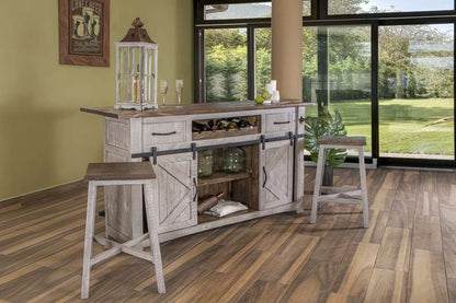 IFD - Pueblo Gray 2 Drawers & Doors, Bar - IFD3401BAR veiw 4