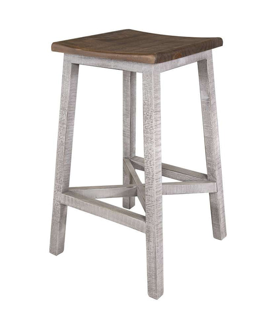 IFD - Pueblo Gray 24 Stool (Set of 2) - IFD3401STL24 veiw 1