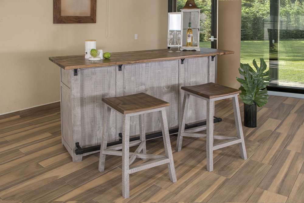 IFD - Pueblo Gray 30in Stool (Set of 2) - IFD3401STL30 veiw 4
