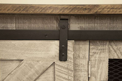 IFD - Pueblo Gray 4 Doors, 80in TV Stand - IFD3401STN80 veiw 2