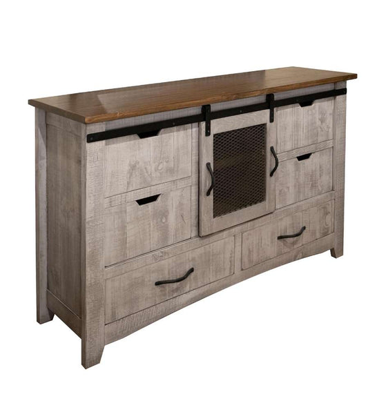 IFD - Pueblo Gray 6 Drawers, 1 Door Dresser - IFD3401DSR veiw 1
