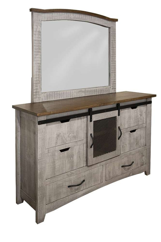 IFD - Pueblo Gray 6 Drawers, 1 Door Dresser - IFD3401DSR veiw 2