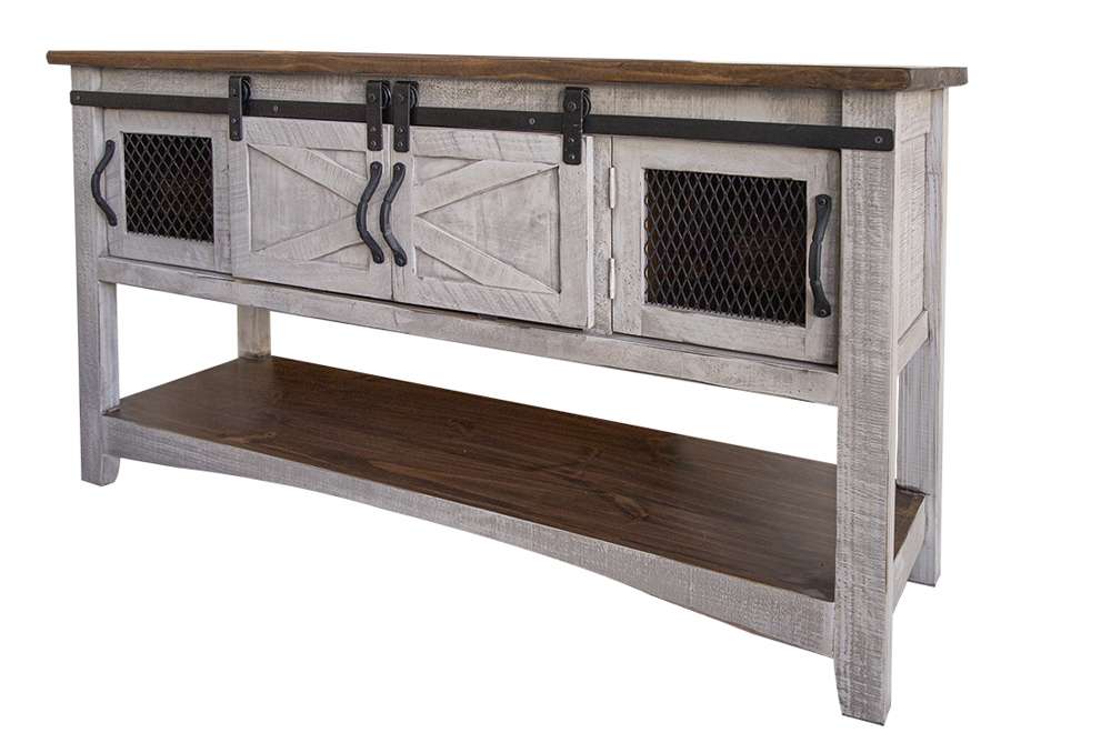 IFD - Pueblo Gray Sofa Table 4 Doors - IFD3401SOF veiw 1