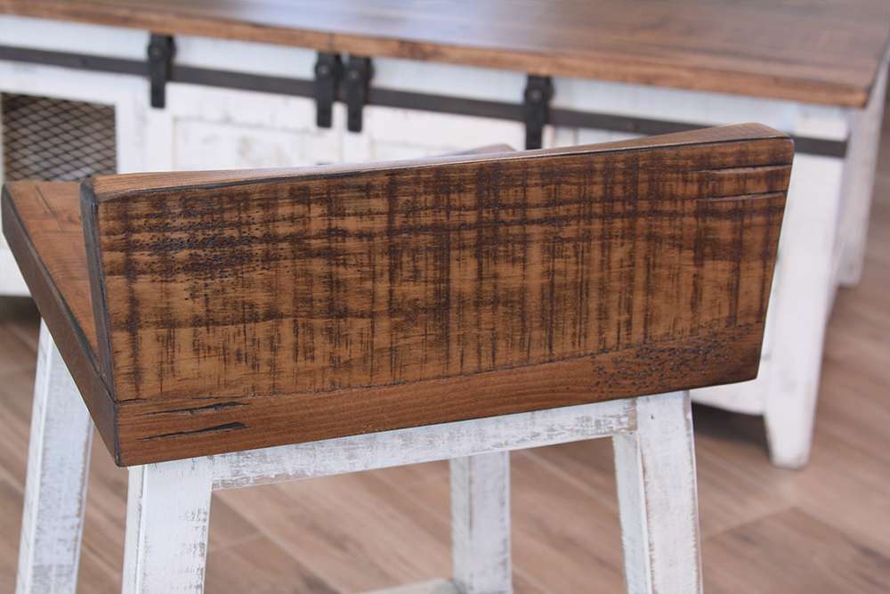 IFD - Pueblo White 2 Sliding Doors Cocktail Table, 2 Mesh Doors on each side - IFD360CKTL-W veiw 3