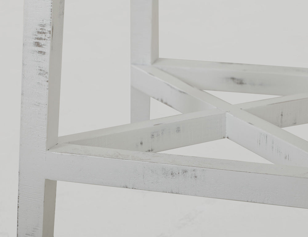 IFD - Pueblo White 30 Stool - w/Wooden Seat & Base- White Finish - IFD360BS30-W view 8