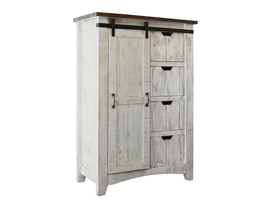 IFD - Pueblo White 4 Drawer, 1 door Chest - IFD360CHEST view 1