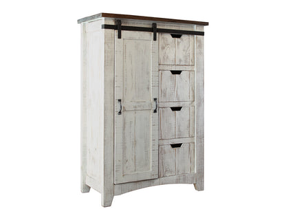 IFD - Pueblo White 4 Drawer, 1 door Chest - IFD360CHEST view 2