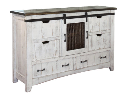 IFD - Pueblo White 6 Drawer, 1 Mesh door Dresser - IFD360DSR view 1