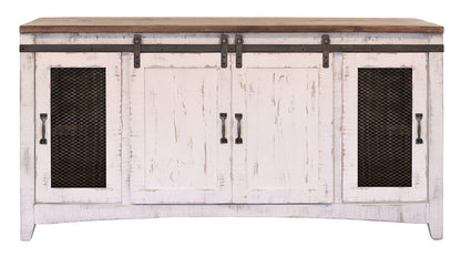 IFD - Pueblo White TV-Stand w/4 Doors - IFD360STAND view 1
