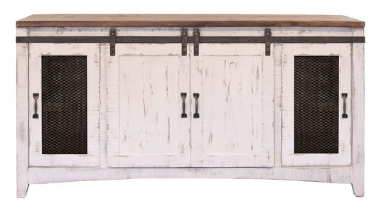 IFD - Pueblo White TV-Stand w/4 Doors - IFD360STAND view 1
