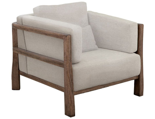 IFD - Roots - Wooden Frame & Base, Armchair in Oyster - IUP673-ACH-131 view 1