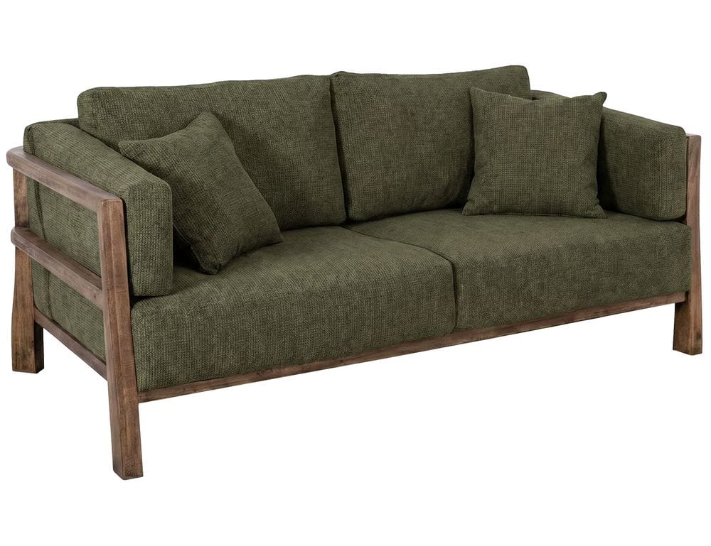 IFD - Roots - Wooden Frame, Upholstered Sofa in Olive - IUP673-SOF-111 view 1
