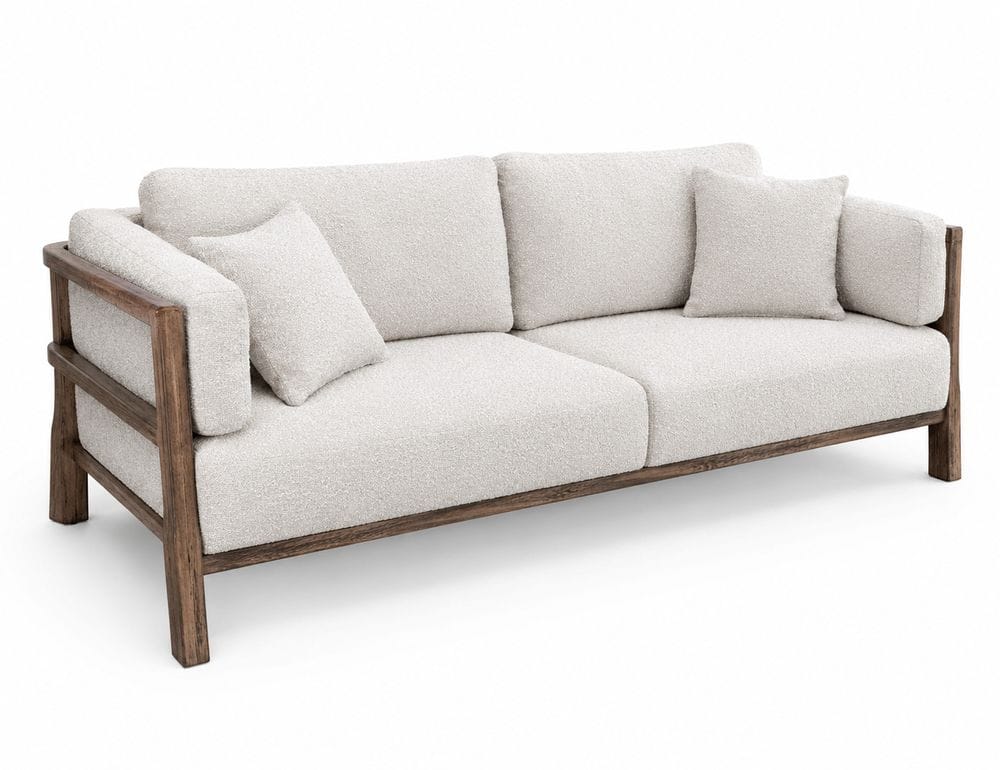 IFD - Roots - Wooden Frame, Upholstered Sofa in Pearl - IUP673-SOF-101 view 1