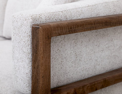 IFD  - Roots  - Wooden Frame, Upholstered Sofa  - White Faux Leather  - IUP673-SOF-184 view 7