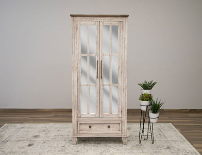 IFD - Sahara - 1 Drawer 2 Glass Doors Cabinet - IFD2951CAB view 3
