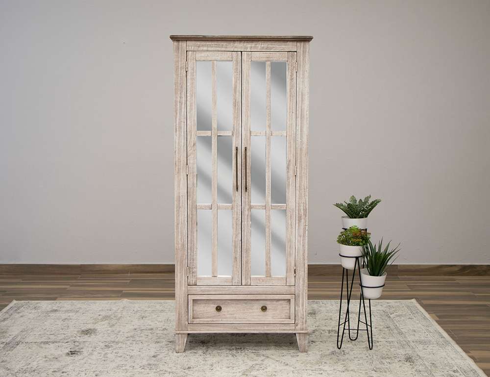 IFD - Sahara - 1 Drawer 2 Glass Doors Cabinet - IFD2951CAB veiw 2