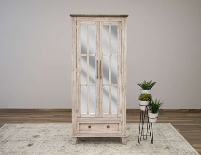 IFD - Sahara - 1 Drawer 2 Glass Doors Cabinet - IFD2951CAB veiw 2