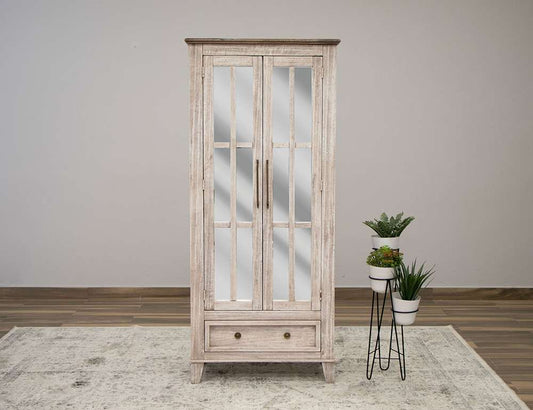 IFD - Sahara - 1 Drawer 2 Glass Doors Cabinet - IFD2951CAB veiw 2