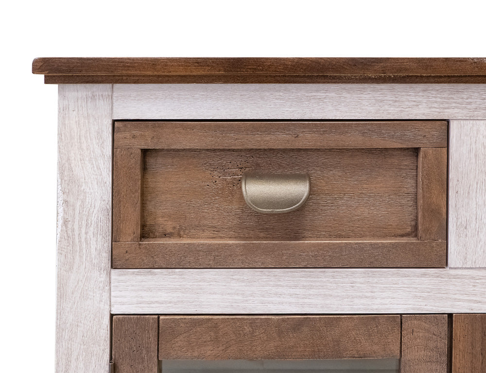 IFD - Sahara 3 Drawer, 4 Doors Console, Brown Finish - IFD2951CNSBN view 6