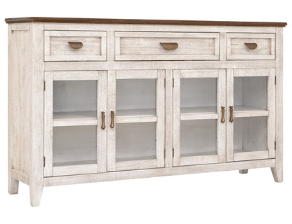 IFD - Sahara 3 Drawer, 4 Doors Console, White Finish - IFD2951CNSWT view 1