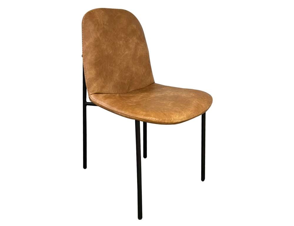 IFD - Sahara Upholstered Chair w/ brown faux leather - IFD2951CHU202 veiw 1