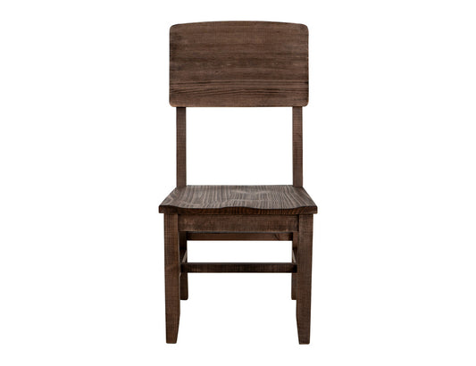 IFD - Sahara Wood Seat Chair (Set of 2) - IFD2951CHR view 2