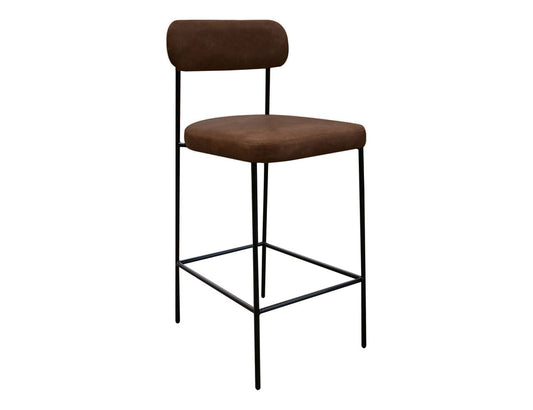 IFD - Salamanca - Wooden Frame & Metal Base, 30in Upholstered Barstool - IUP801-BST30-212 view 1